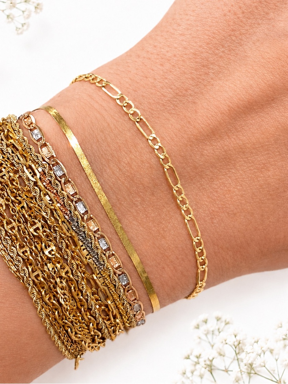 14k Yellow Gold 8” 2.6mm Figueroa Link  Bracelet NEW